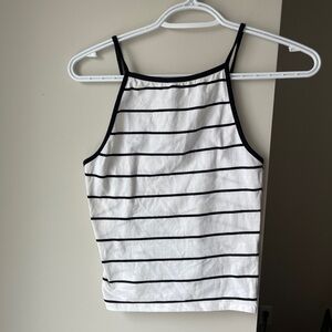 💙 Buy 1 get 1 free💙 Bluenotes Striped Women's Top - Black and White Small